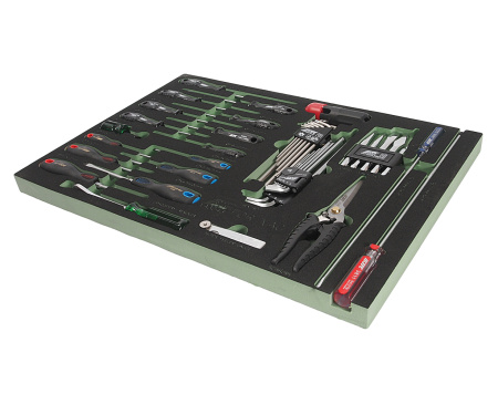 Набор инструментов 43 предмета слесарно-монтажный (VAG) в ложементе JTC-VA3043