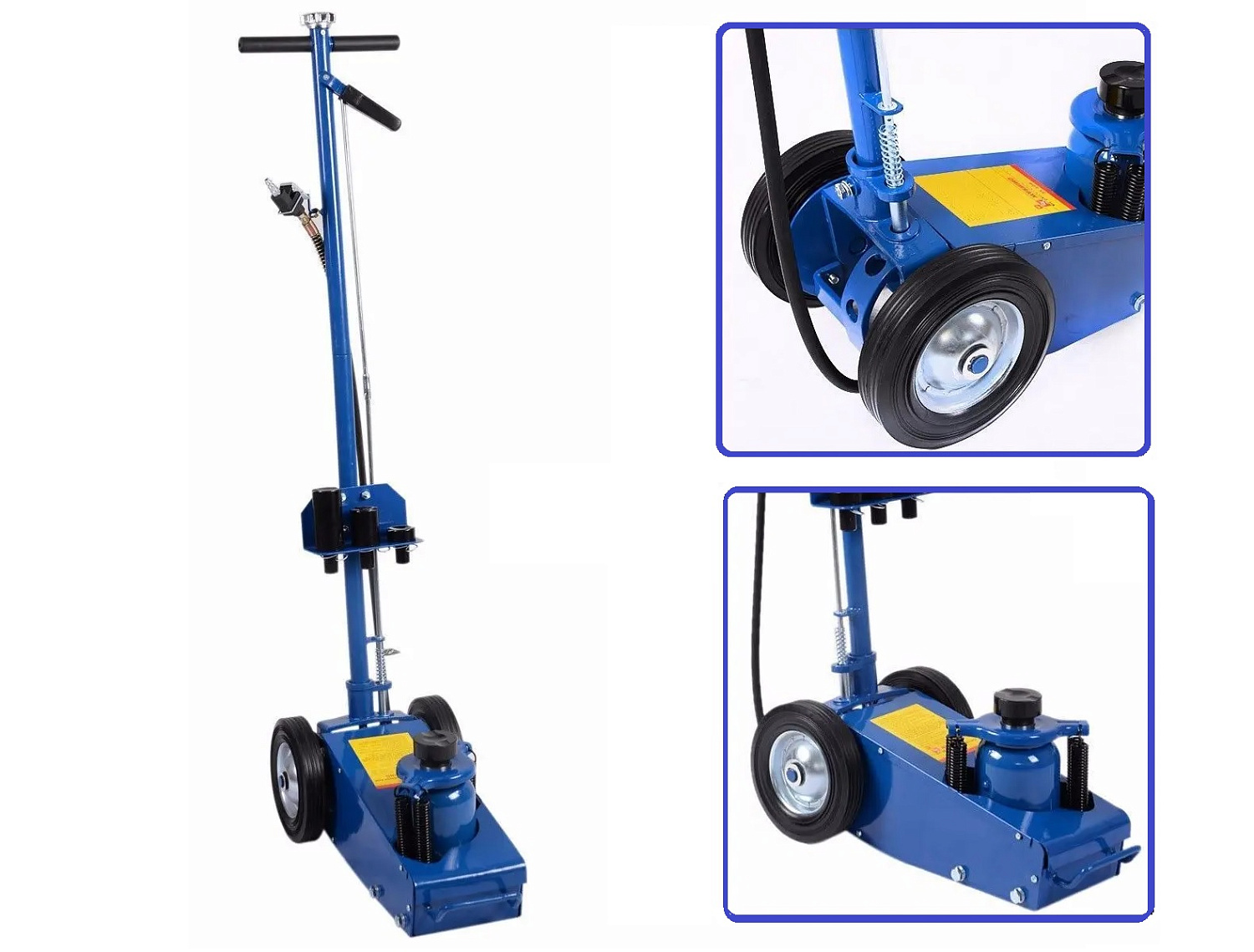 Домкрат подкатной пневмогидравлический 35 тонн 1600-7