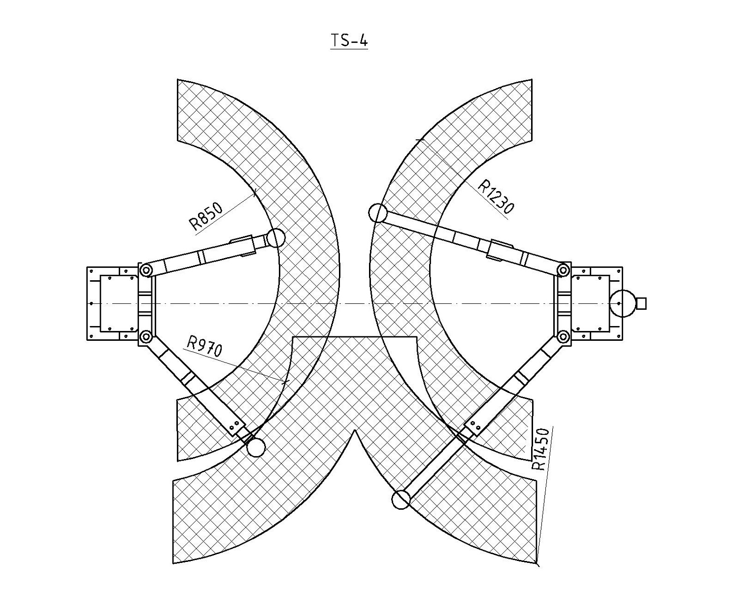 Подъемник двухстоечный T-4 (прямые лапы)