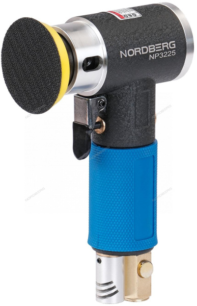 Пневмошлифмашинка угловая орбитальная, эксцентрик, в комплекте с насадками, диам. 25, 50, 75 мм NP3225K Пневмошлифмашинка угловая орбитальная, эксцентрик, в комплекте с насадками, диам. 25, 50, 75 мм NP3225K